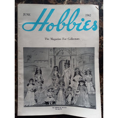 Hobbies Magazine June 1962 Antiques Collectibles Brus Dolls Enamels Jewelry