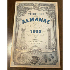 Telephone Almanac 1952 Bell Telephone System Vintage