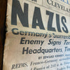 Cleveland News May 7 1945 Nazis Quit WW2 V-E Day Complete Newspaper Ohio