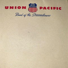 Union Pacific Railroad Notepad Road of the Streamliners Vintage 1940s WWII NOS