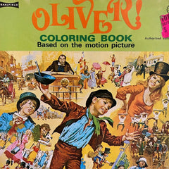 Oliver! Coloring Book Vintage 1968 Unused NOS Movie Tie-In Oliver Reed