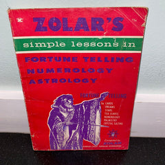 Zolar's Simple Lessons in Fortune Telling Numerology Astrology Vintage Book