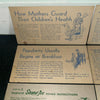 1940s Nabisco Advertising Cards Straight Arrow Shredded Wheat Lot of 10 Vintage