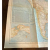 Atlantic Ocean Map Vintage 1941 National Geographic Nautical