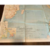 Indian Ocean Map 1941 National Geographic Australia Burma Philippines Madagascar